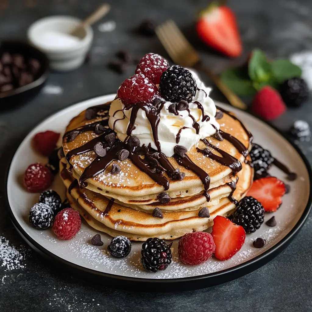 Chocolate chip pancakes recipe