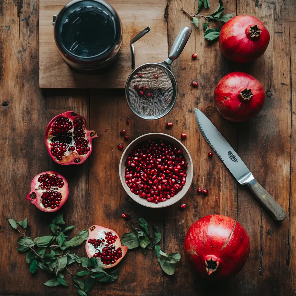 Ingredients of Pomegranate juice recipe