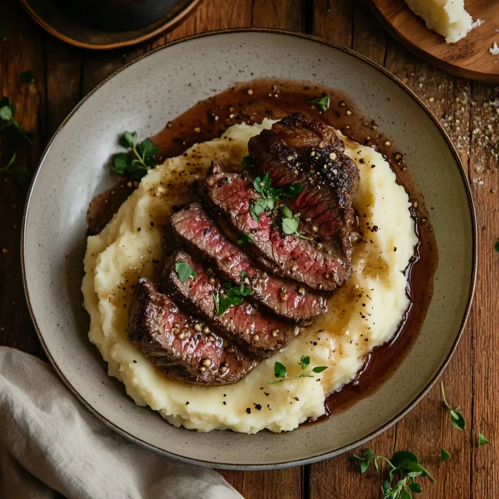 Steak and Mashed Potatoes