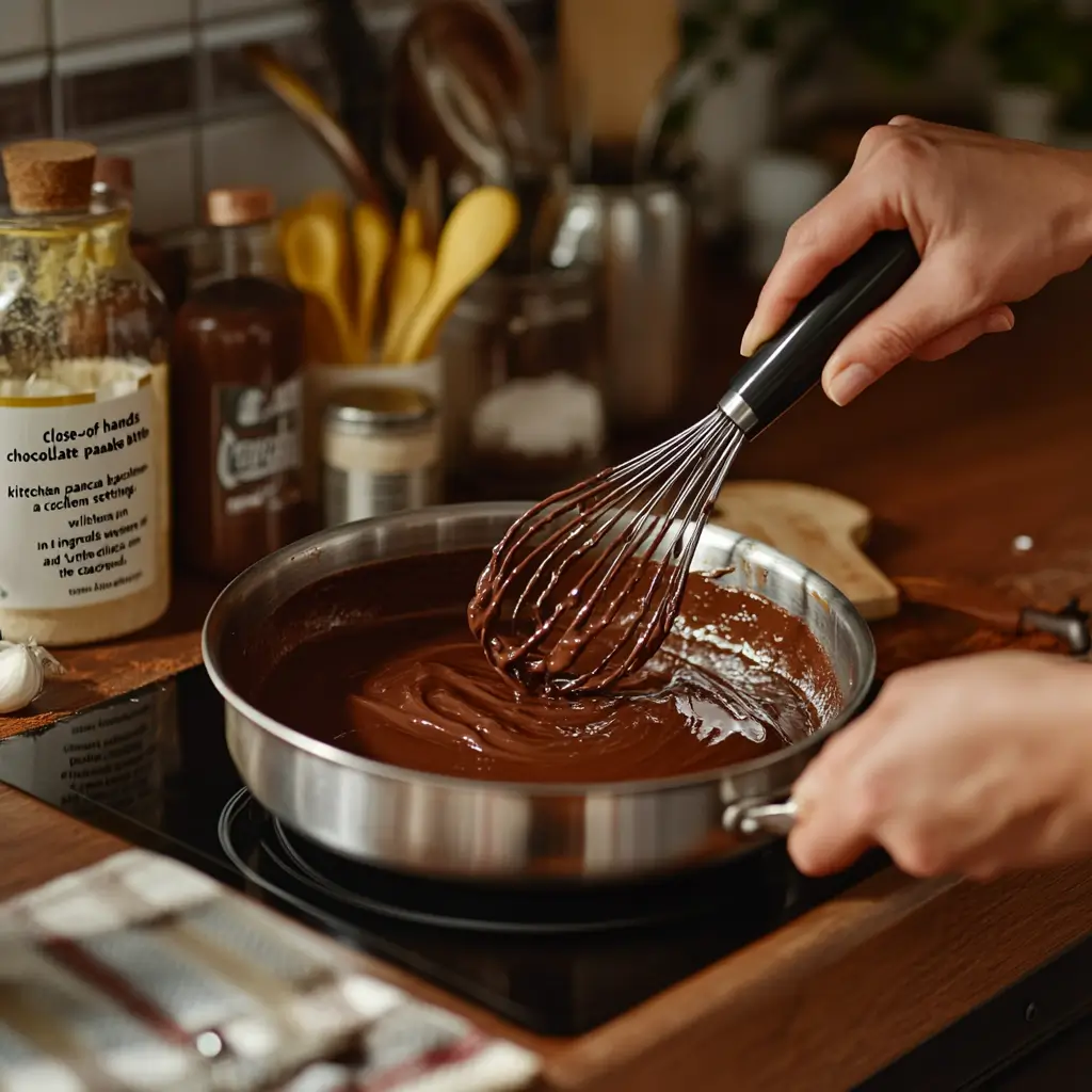 Preparation of What are chocolate pancakes made of