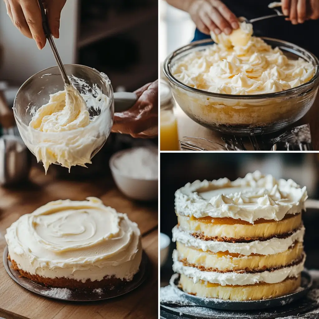 Preparation of Pineapple Coconut Cake