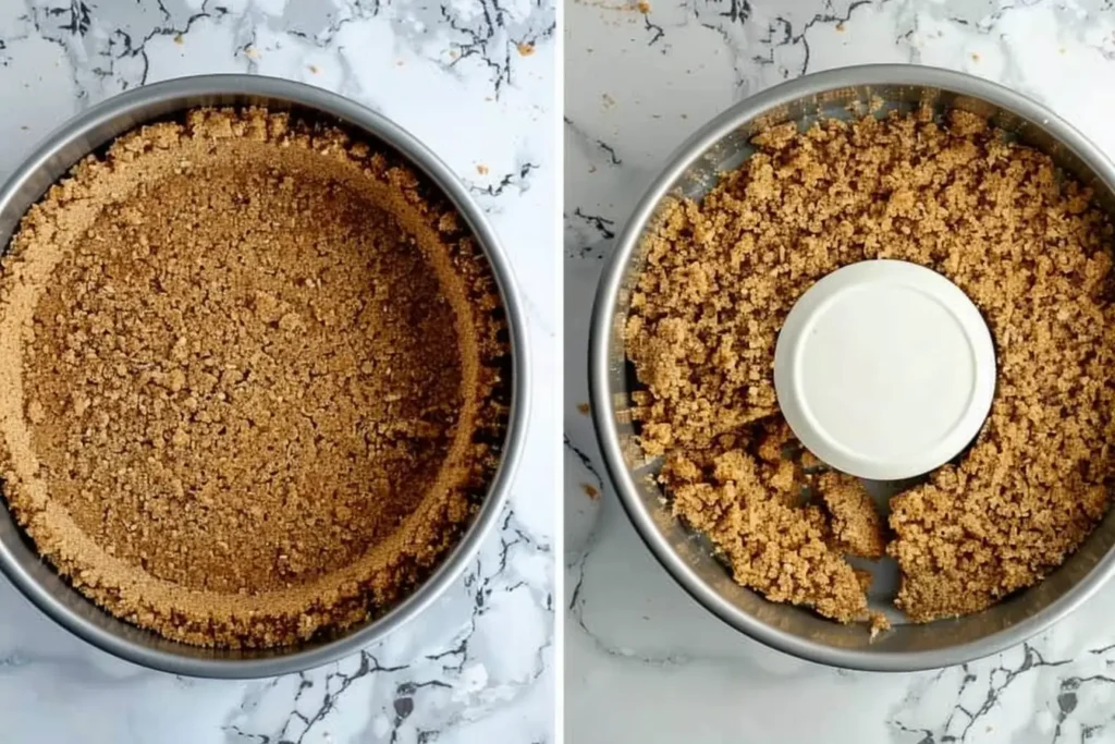 No-Bake Vegan Cheesecake Crust in a Springform Pan